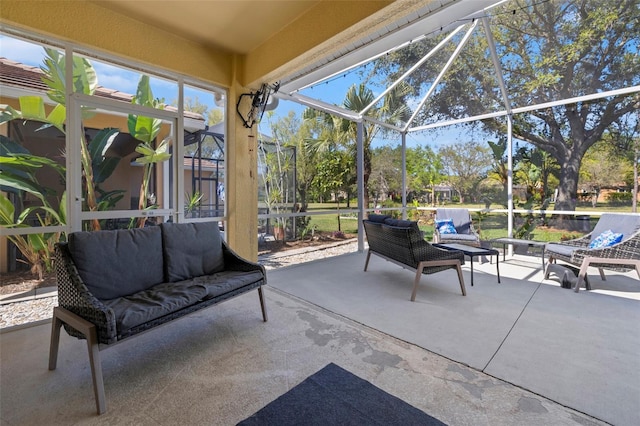 view of sunroom / solarium