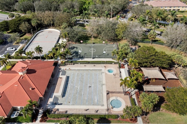 birds eye view of property