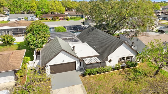 drone / aerial view featuring a residential view