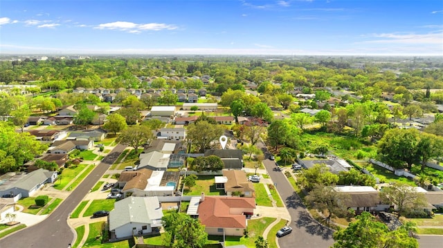 drone / aerial view featuring a residential view