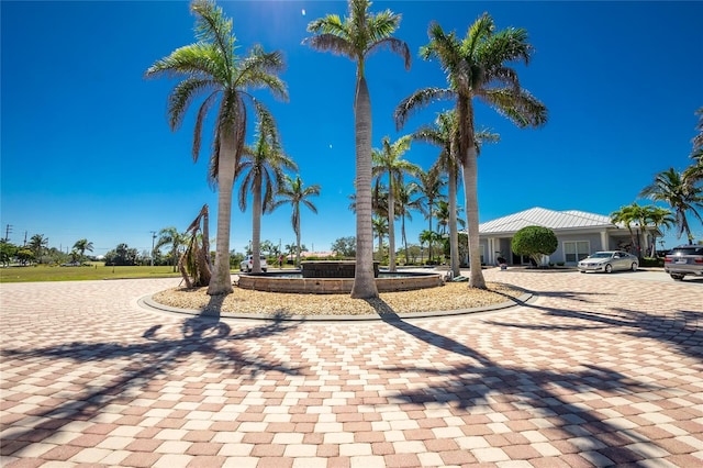 view of front of house featuring decorative driveway