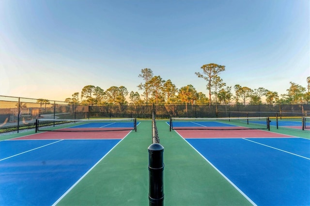 view of sport court with community basketball court and fence