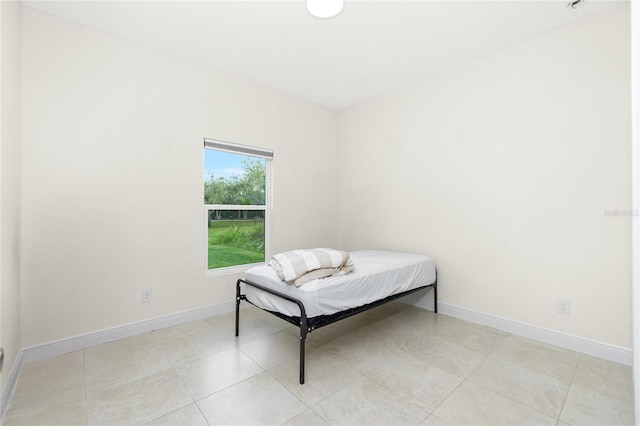 bedroom with baseboards