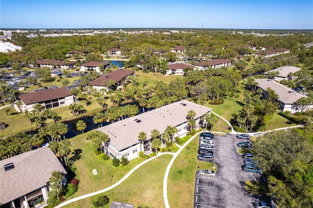 aerial view featuring a residential view