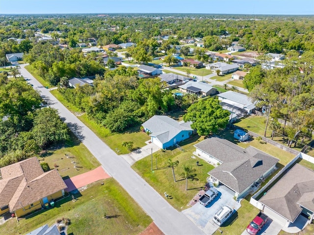 aerial view featuring a residential view