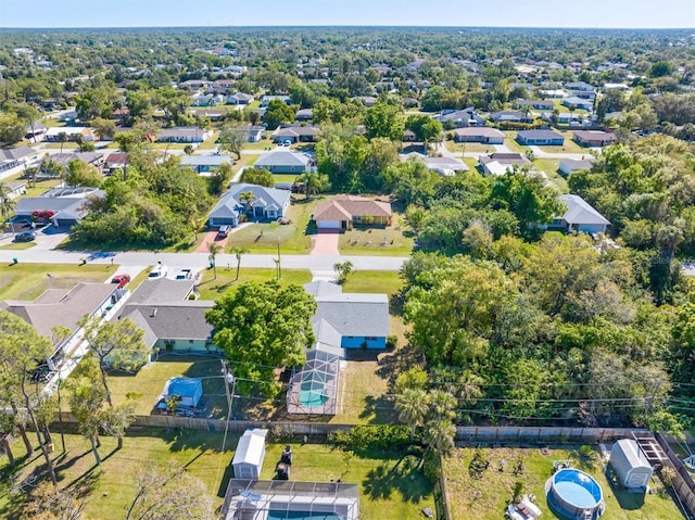 drone / aerial view featuring a residential view