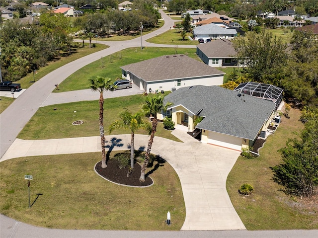 birds eye view of property featuring a residential view