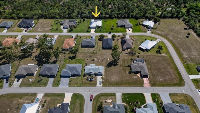 drone / aerial view featuring a residential view