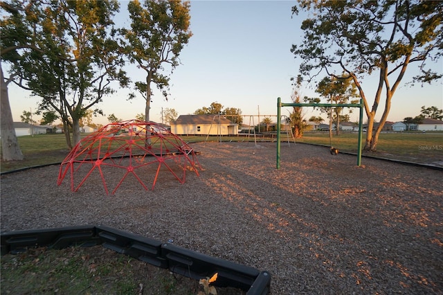 playground at dusk with playground community