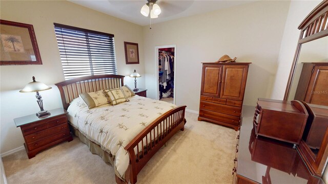 569 Royal Poinciana, Punta Gorda, FL 33955 - bedroom with a closet, light carpet, baseboards, and a spacious closet
