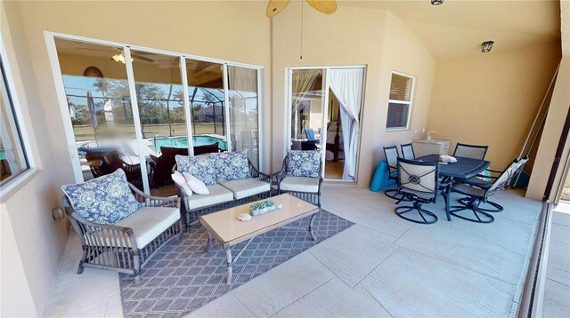 569 Royal Poinciana, Punta Gorda, FL 33955 - view of patio with outdoor lounge area