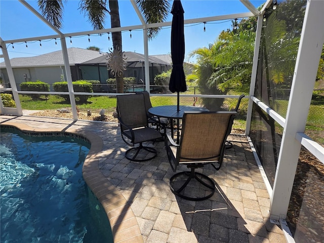 view of sunroom