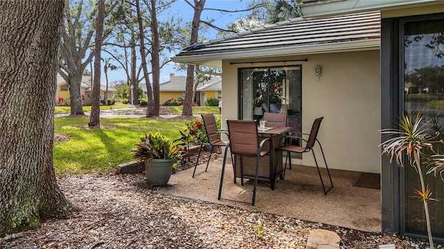 view of patio / terrace with outdoor dining area