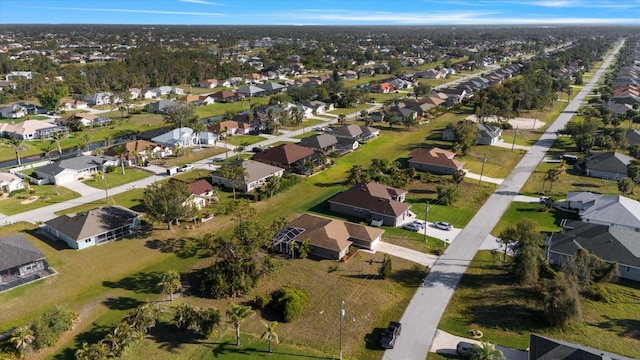 aerial view featuring a residential view