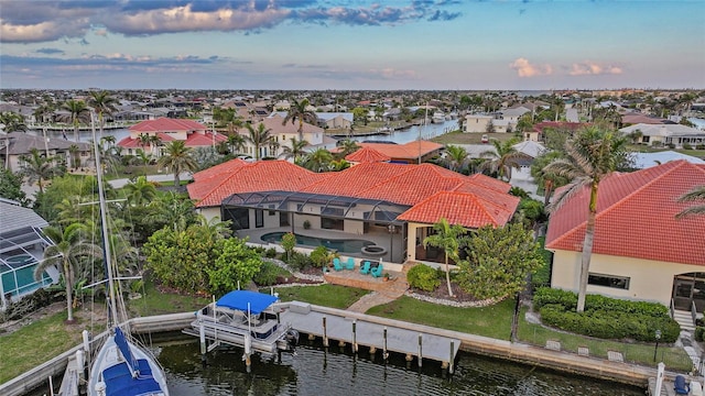 1111 San Mateo Dr, Punta Gorda, FL 33950 - aerial view with a residential view and a water view