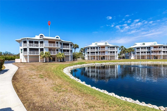 view of water feature