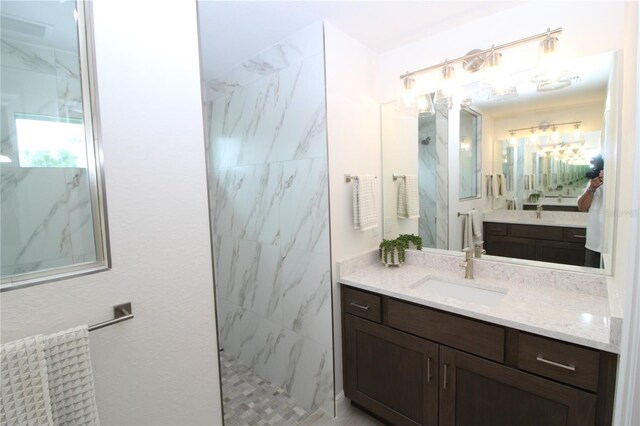 9529 Calumet Blvd, Port Charlotte, FL 33981 - bathroom with a marble finish shower and vanity