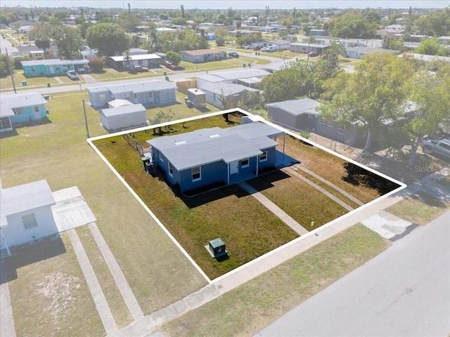 drone / aerial view featuring a residential view