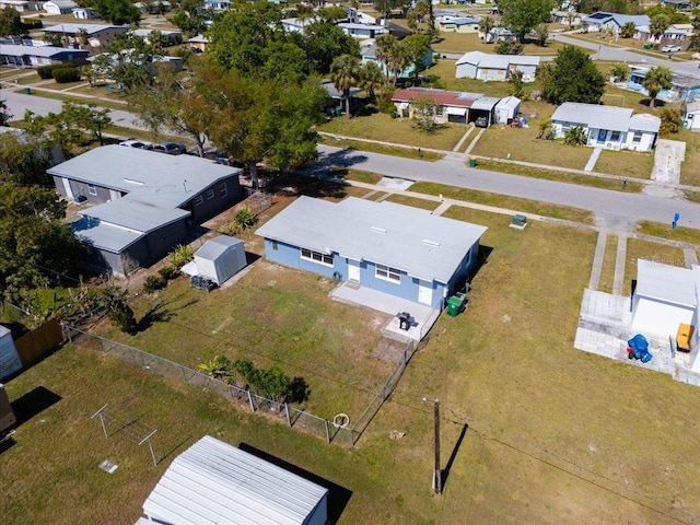 bird's eye view featuring a residential view