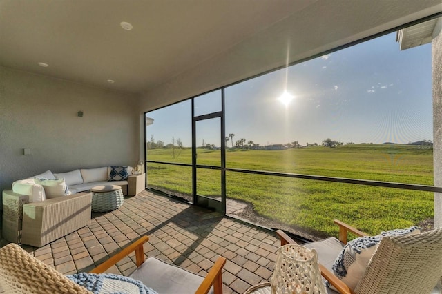 14381 Heritage Landing Blvd, Punta Gorda, FL 33955 - sunroom featuring a rural view