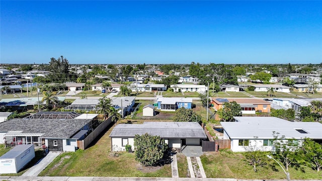 aerial view featuring a residential view