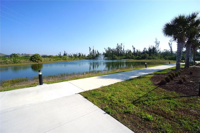 view of water feature