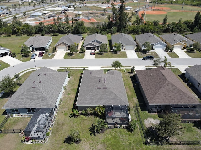 birds eye view of property featuring a residential view