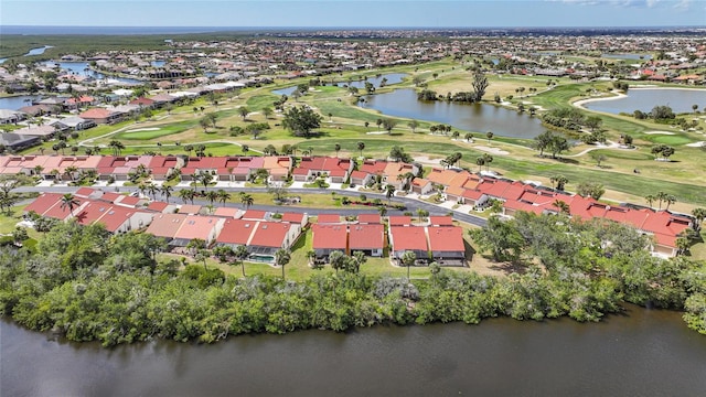 5036 San Rocco Ct, Punta Gorda, FL 33950 - aerial view featuring view of golf course, a residential view, and a water view
