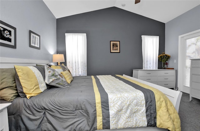 1701 Lastingham Ln, Port Charlotte, FL 33980 - carpeted bedroom featuring lofted ceiling