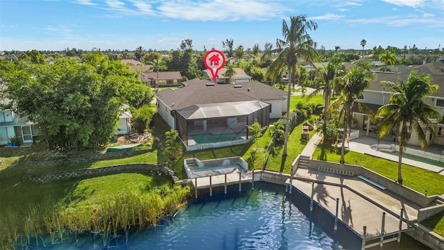 2716 SW 13th Ave, Cape Coral, FL 33914 - drone / aerial view featuring a residential view
