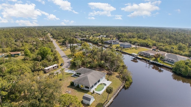 535 Ramblewood St, Port Charlotte, FL 33953 - aerial view with a water view and a view of trees
