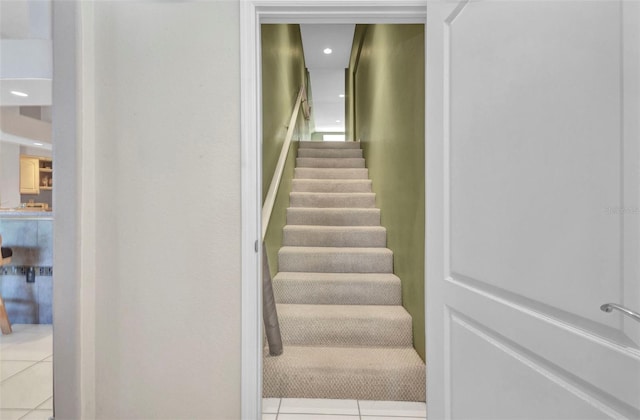 412 Panarea Dr, Punta Gorda, FL 33950 - stairs featuring tile patterned flooring