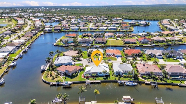 412 Panarea Dr, Punta Gorda, FL 33950 - aerial view featuring a residential view and a water view