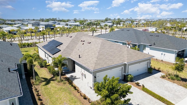 bird's eye view with a residential view