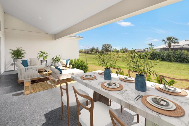 24259 Peppercorn Rd, Punta Gorda, FL 33955 - view of patio / terrace with outdoor dining area