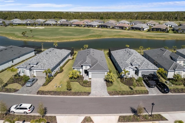 15931 Sugar Hill Dr, Punta Gorda, FL 33982 - aerial view featuring a residential view, view of golf course, and a water view
