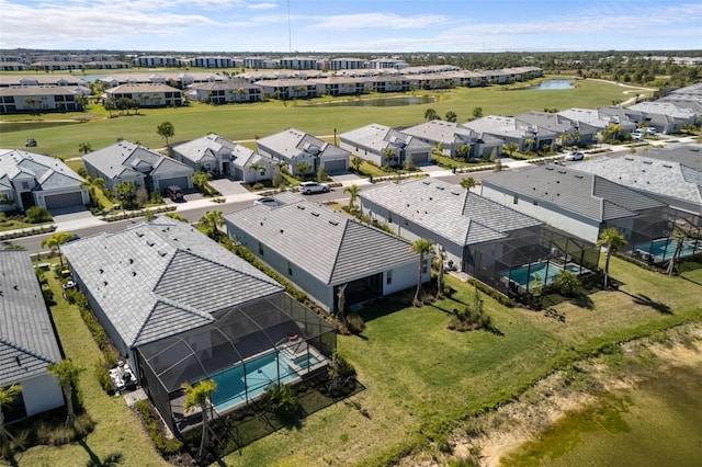 15931 Sugar Hill Dr, Punta Gorda, FL 33982 - bird's eye view featuring a residential view, view of golf course, and a water view