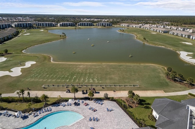 15931 Sugar Hill Dr, Punta Gorda, FL 33982 - aerial view featuring a water view, golf course view, and a residential view