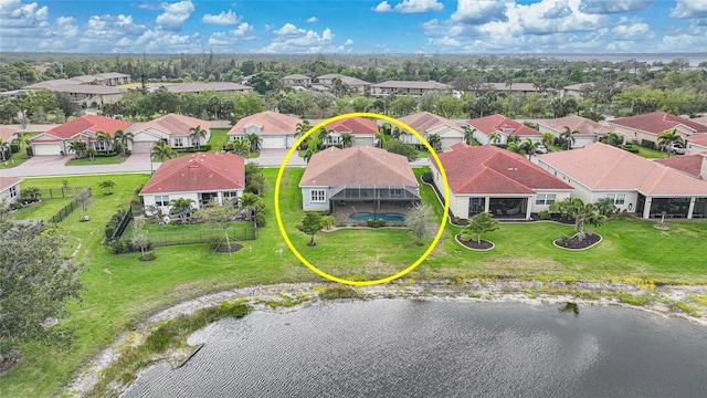 birds eye view of property featuring a residential view