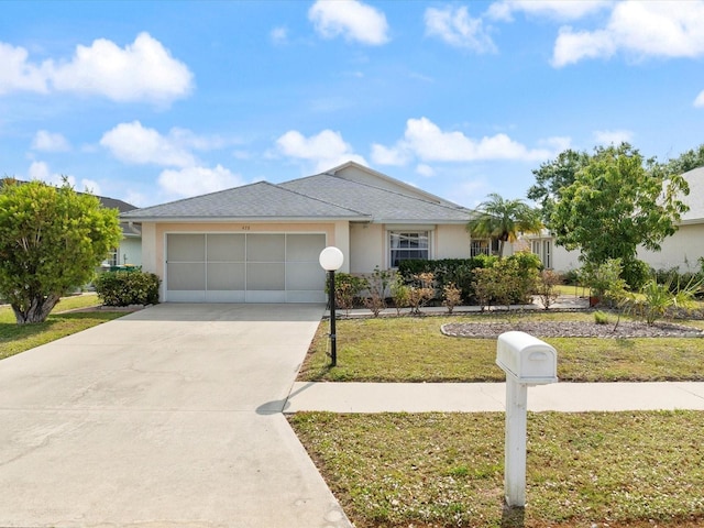478 Winwood Ct, Port Charlotte, FL 33954 - single story home featuring stucco siding, an attached garage, a front lawn, and driveway