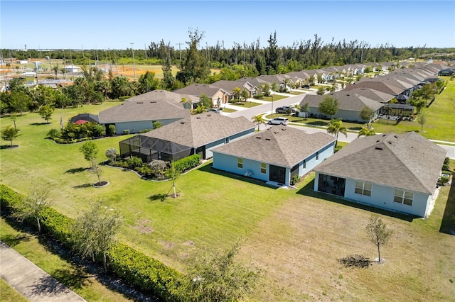 bird's eye view featuring a residential view