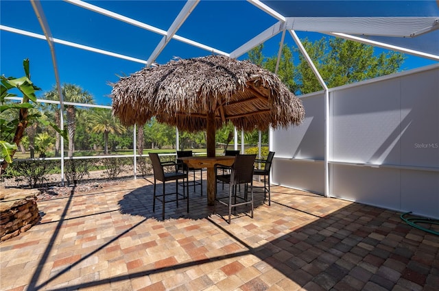 9990 SW Peace River St, Arcadia, FL 34269 - view of patio with glass enclosure
