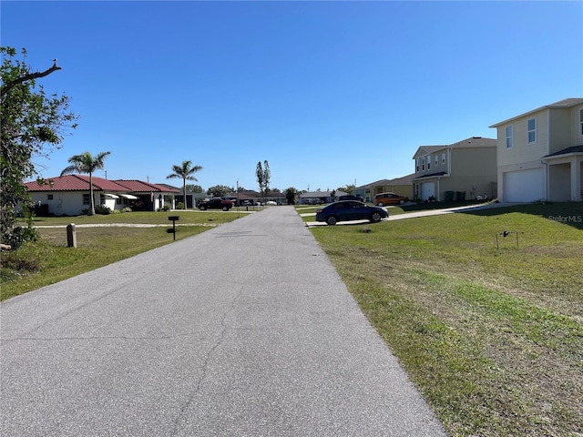 view of street featuring a residential view