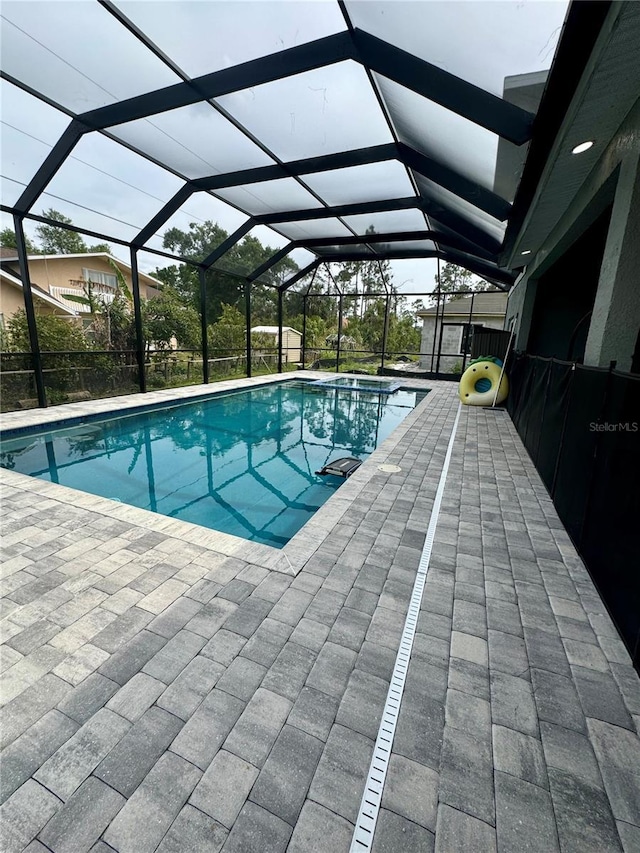 22223 Seyburn Ter, Port Charlotte, FL 33954 - pool with a patio and glass enclosure