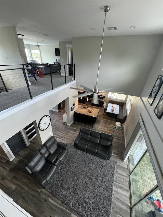 22223 Seyburn Ter, Port Charlotte, FL 33954 - living room with visible vents and wood finished floors