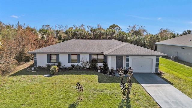 4420 Larkspur Ct, Port Charlotte, FL 33948 - ranch-style house featuring a front lawn, stucco siding, an attached garage, and concrete driveway