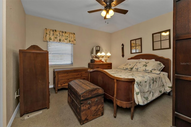 4420 Larkspur Ct, Port Charlotte, FL 33948 - carpeted bedroom with baseboards and a ceiling fan