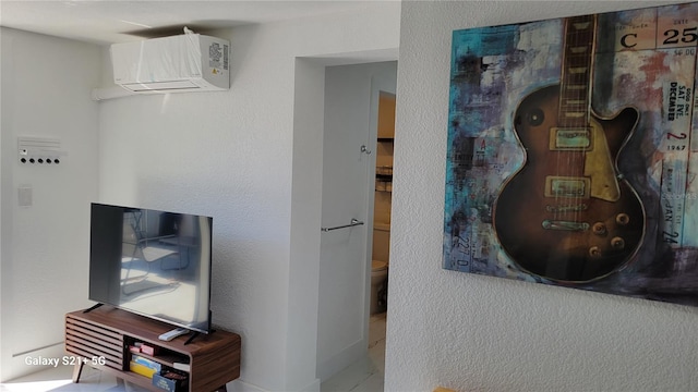 room details with a wall mounted AC