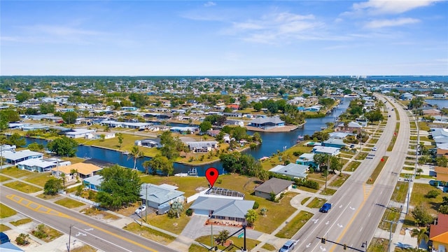 4168 Harbor Blvd, Port Charlotte, FL 33952 - birds eye view of property featuring a residential view and a water view