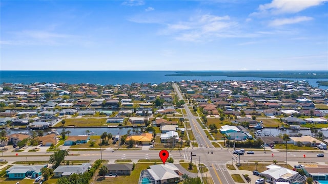 4168 Harbor Blvd, Port Charlotte, FL 33952 - drone / aerial view featuring a residential view and a water view